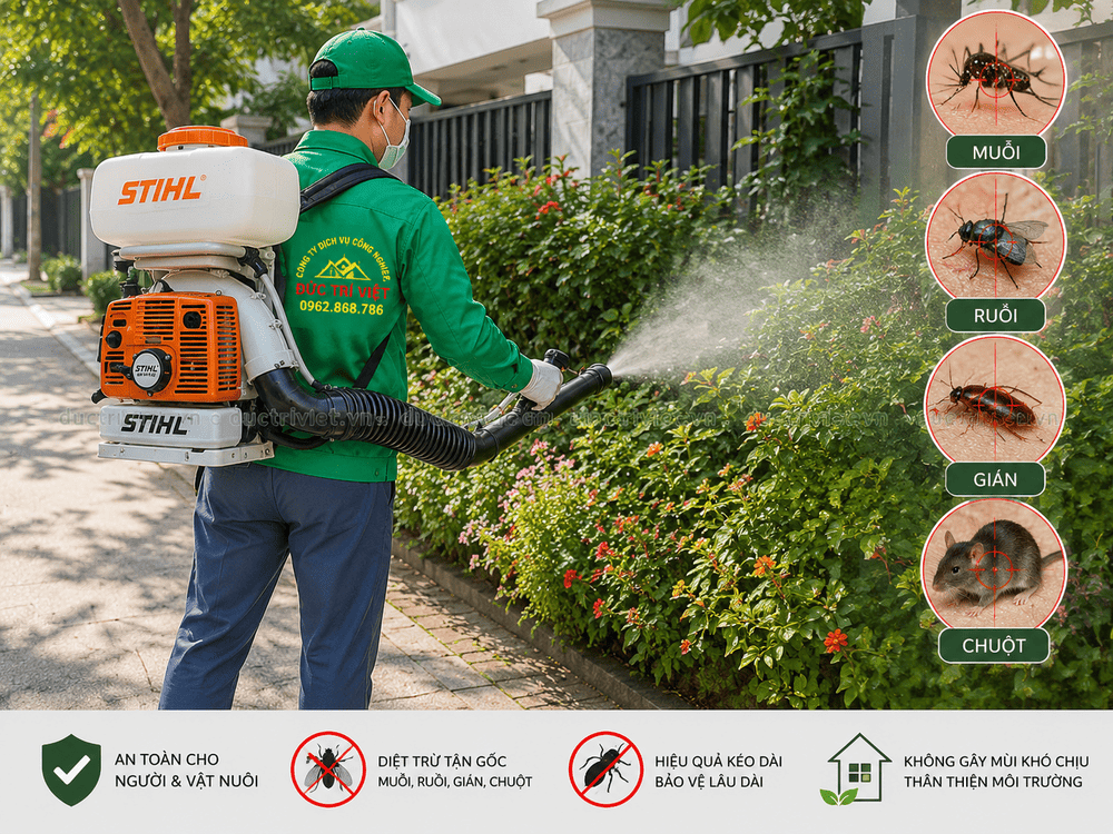 Phun Xịt Diệt Muỗi, Ruồi, Gián, Chuột Chuyên Nghiệp, Giá Rẻ Tại Lâm Hà, Lâm Đồng 
