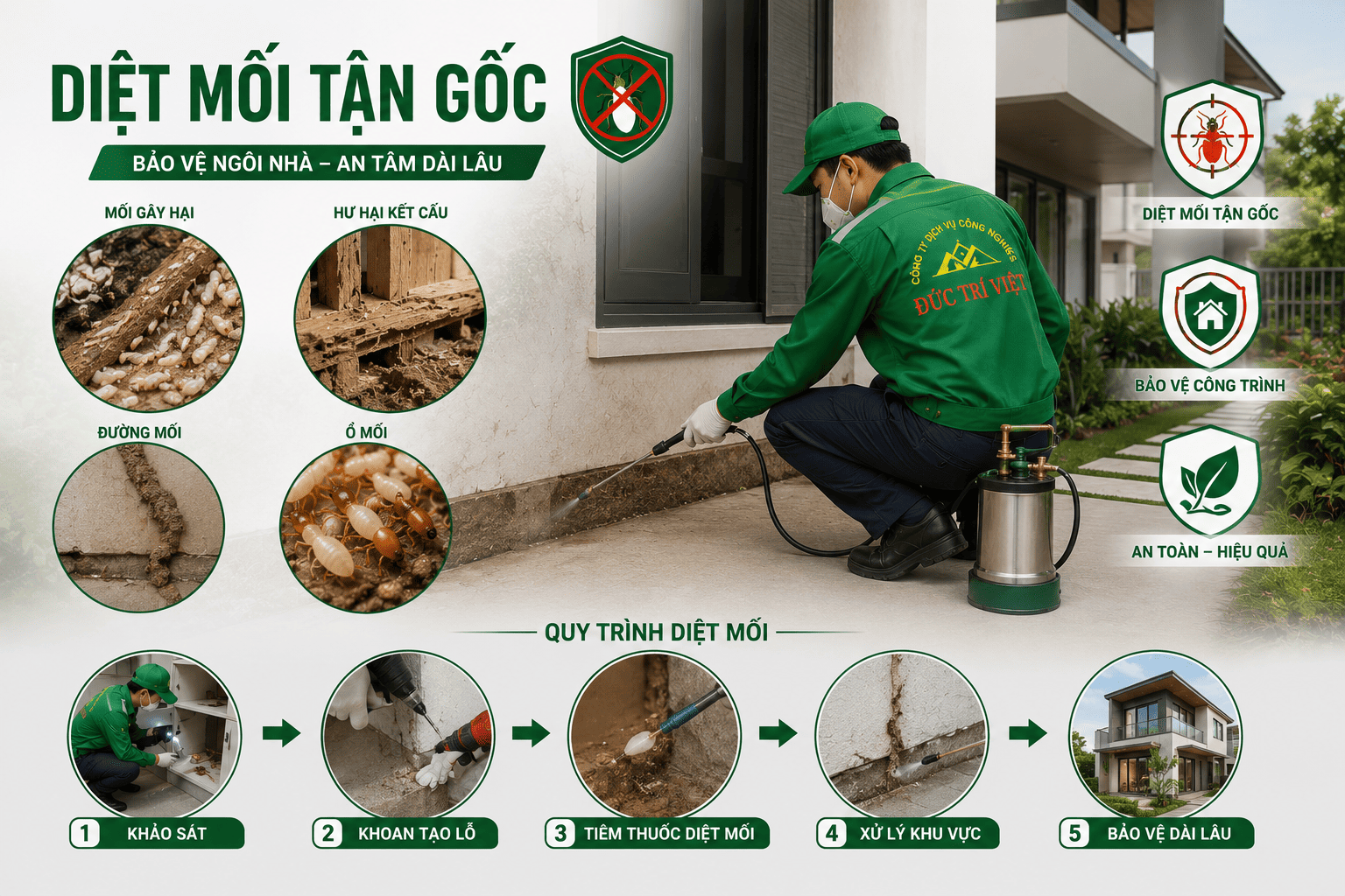 dịch vụ diệt mối tận gốc tại Đà Lạt, Lâm Đồng