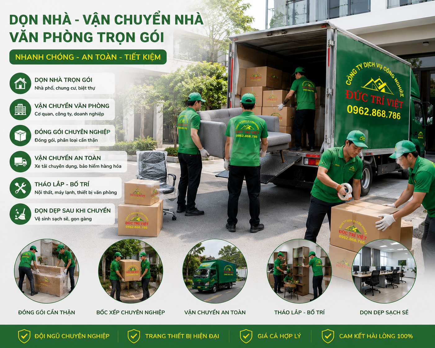 dịch vụ dọn nhà, vận chuyển nhà, văn phòng trọn gói chuyên nghiệp tại Đà Lạt, Lâm Đồng
