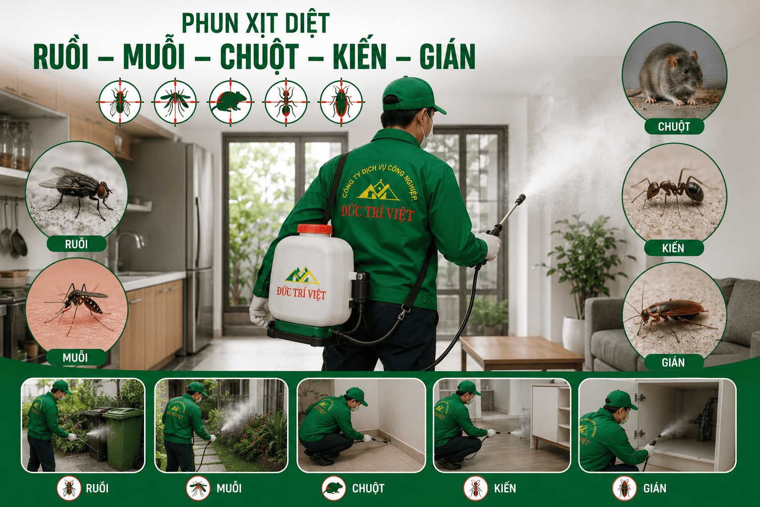 Phun Xịt Diệt Ruồi, Muỗi, Chuột, Kiến, Gián Chuyên Nghiệp Giá Rẻ Tại Đà Lạt, Lâm Đồng